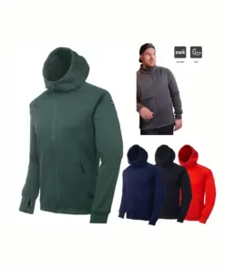 Skratta Strickfleecejacke Herren mit Kapuze Liska