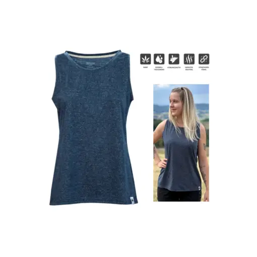 Ladies hemp tank top Brita