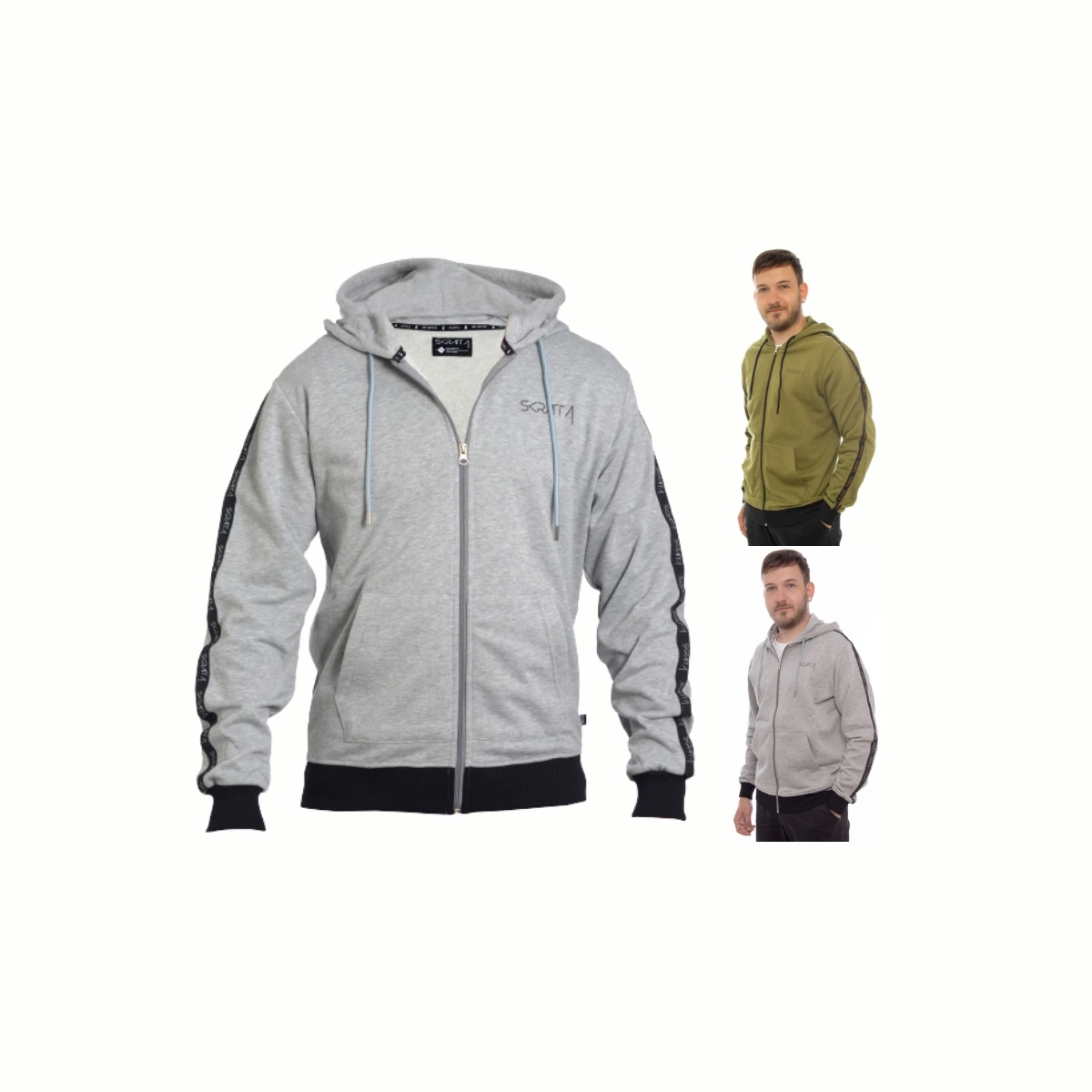 Skratta Hoodie Herren mit Reißverschluss Thor