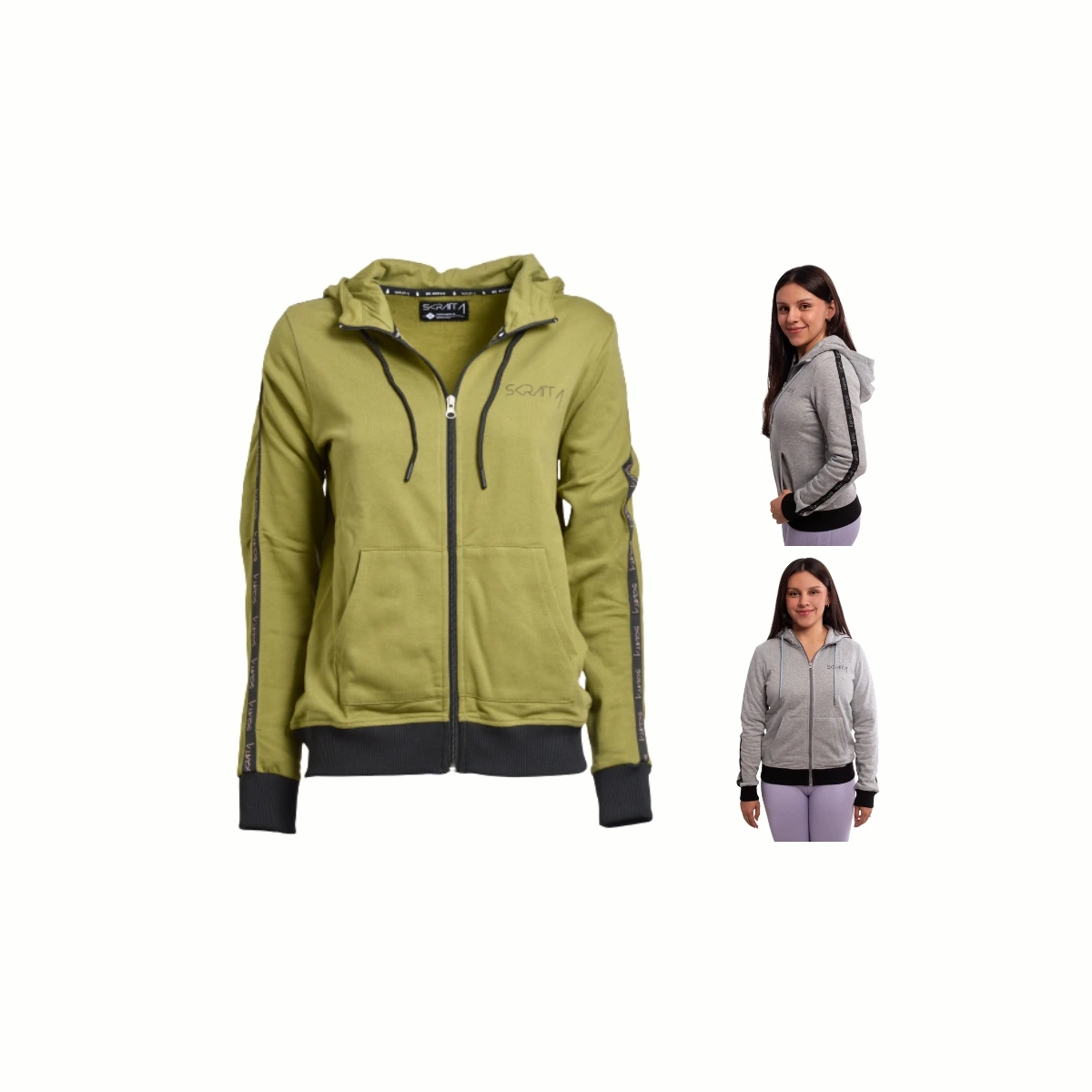 Skratta Damen Hoodie mit Reißverschluss Nova