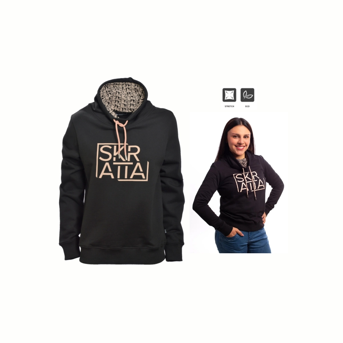 Skratta Pullover Damen Rollkragenpullover Maja