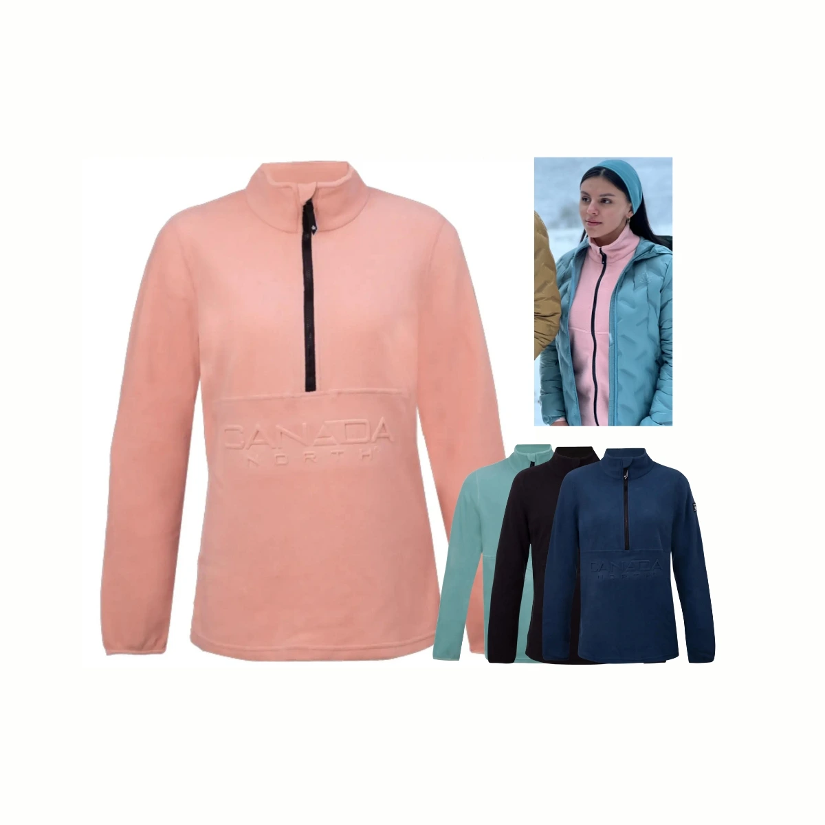 Canada North Fleecepullover Damen Cariboo