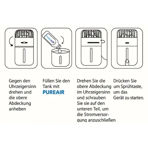 PureAir MicroFog Lufthygienisierung Luftreiniger – Bild 7