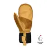 2J901 Auclair Quest Mitt Tan Black inner
