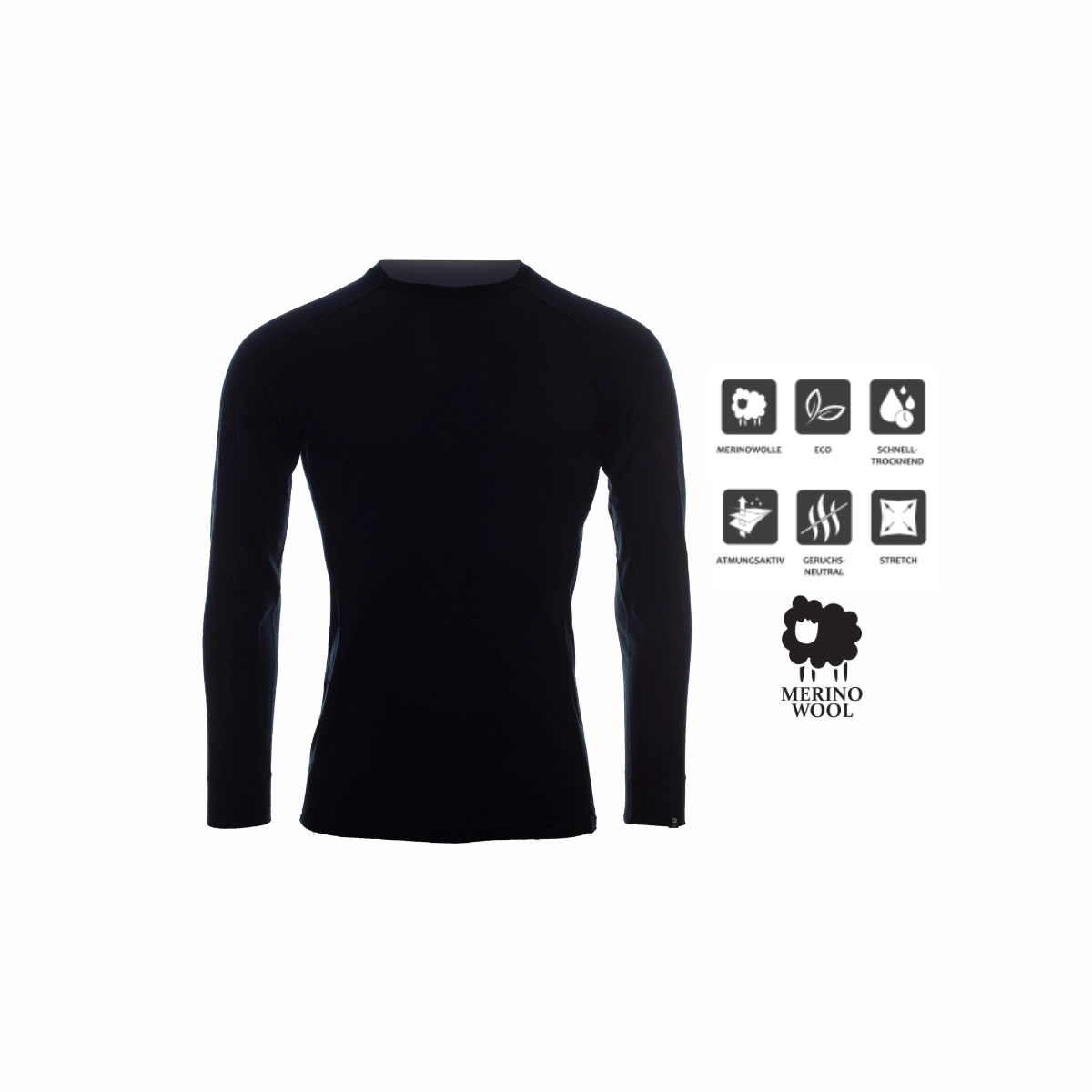 Canada North Merino Langarmshirt Herren Chilcotin 2.0