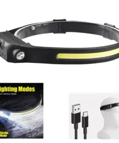 Outdoor Stirnlampe 5in1 - wiederaufladbar mit Sensorsteuerung 240lm