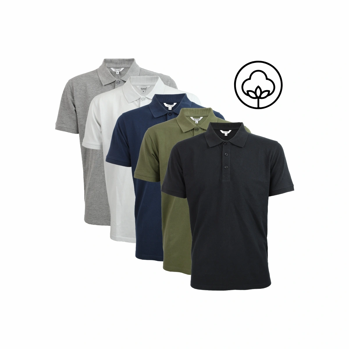 Revival Poloshirt Unisex Piké Baumwolle
