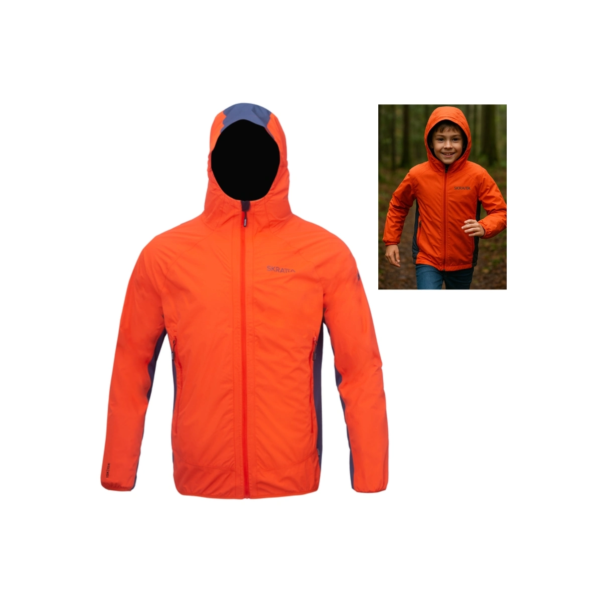 Skratta Kinder Regenjacke 2,5-Lagen Elvar Wasserdicht 15K