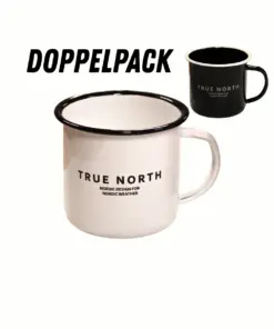 TrueNorth Emaille-Tasse 350ml Doppelpack